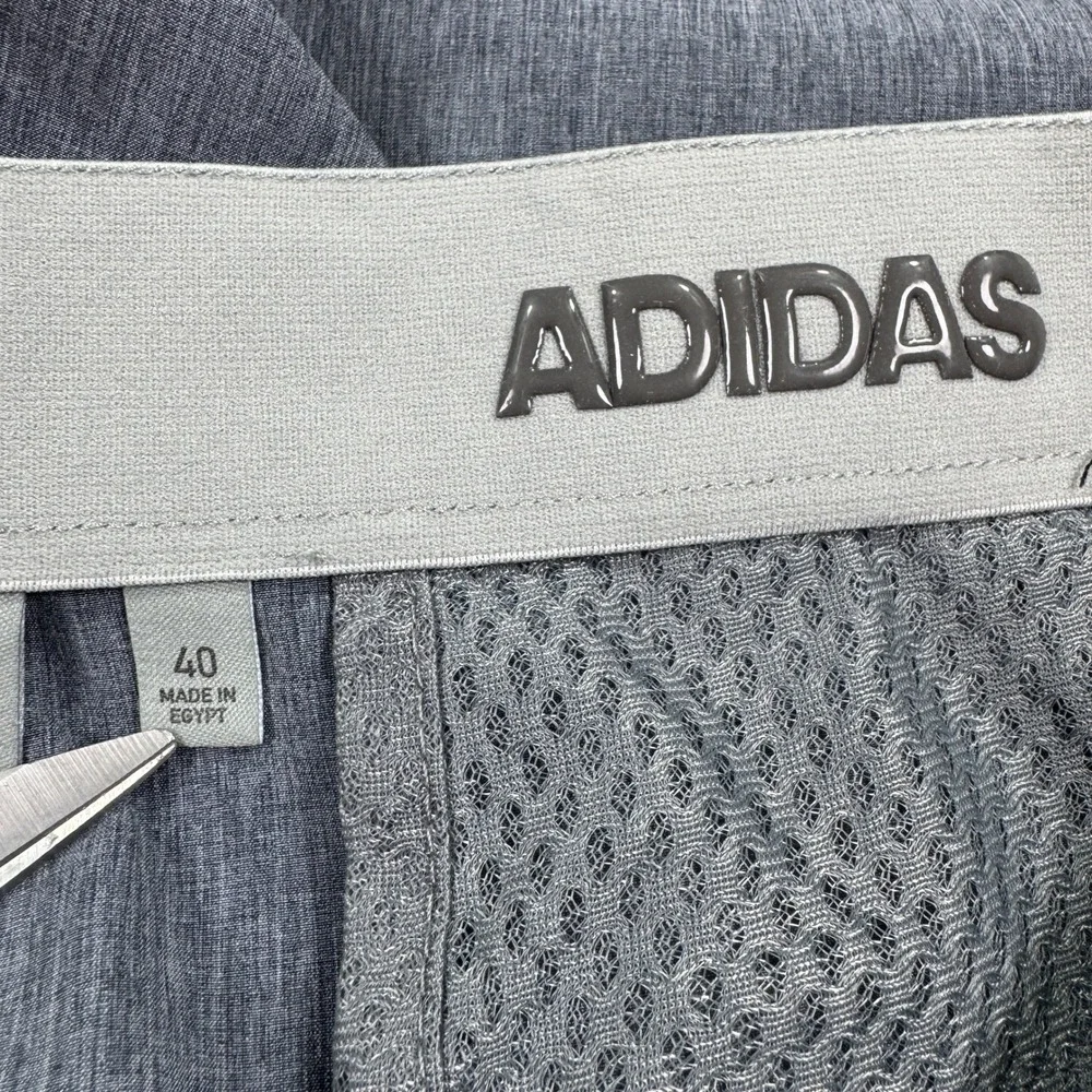 Adidas Men's Golf Shorts Ultimate365 Heathered Blue Size 40 Stretch Performance